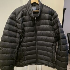G.H. Bass & Co. Men's Black Packable Down Puffer Jacket XXL Excellent Condition